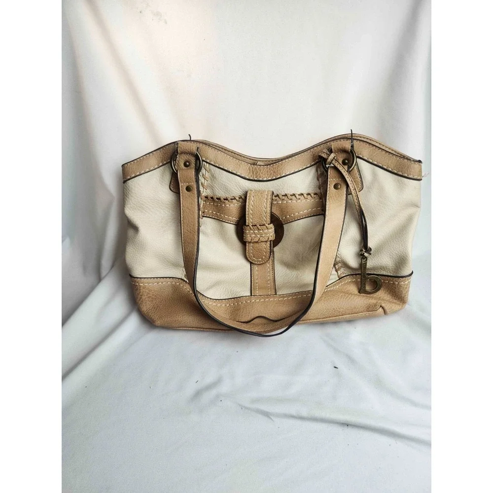 b.o.c. Born Concept Hobo Shoulder Bag Tan Cream Faux Leather Purse Boho Neutral